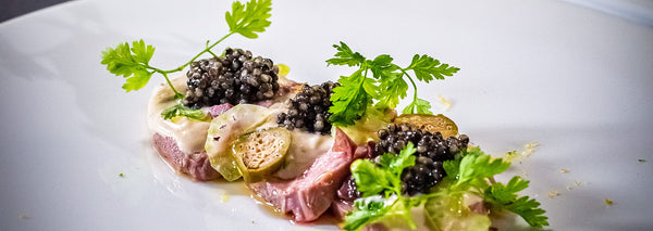 Vitello tonato with caviar