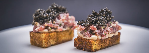 Beef tartare with caviar